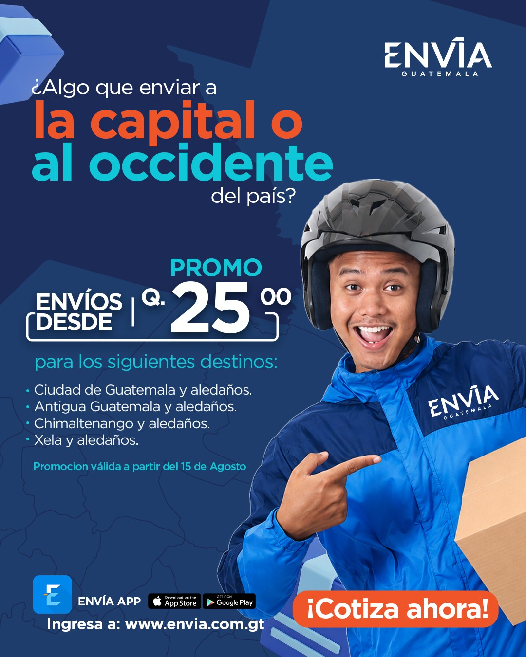 Envíos desde Q.25